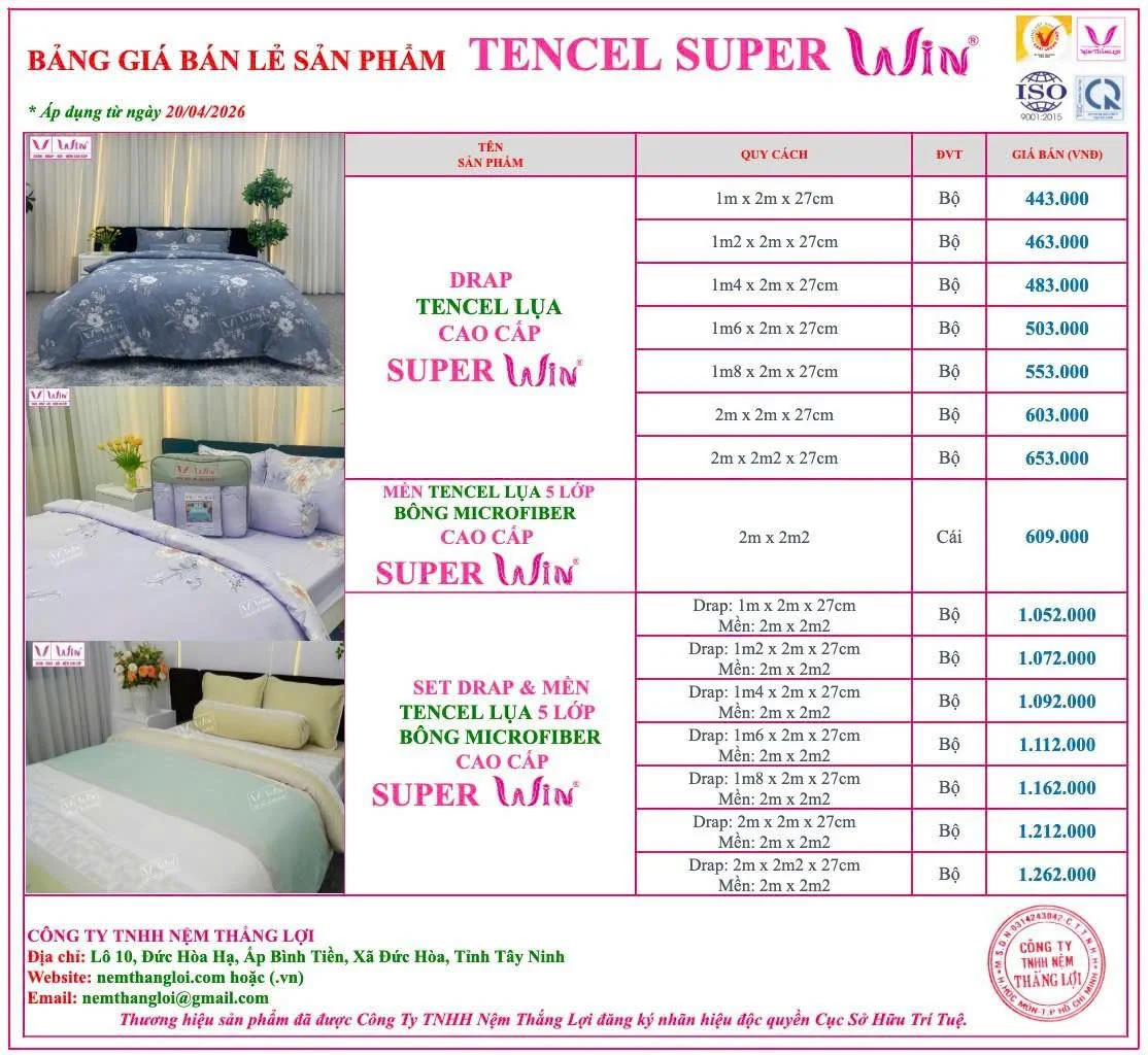 Ban gia drap men tencel thang loi hoa tiet