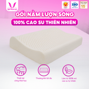 GỐI NẰM LƯỢNG SÓNG CAO SU THIIÊN NHIÊN THẮNG LỢI