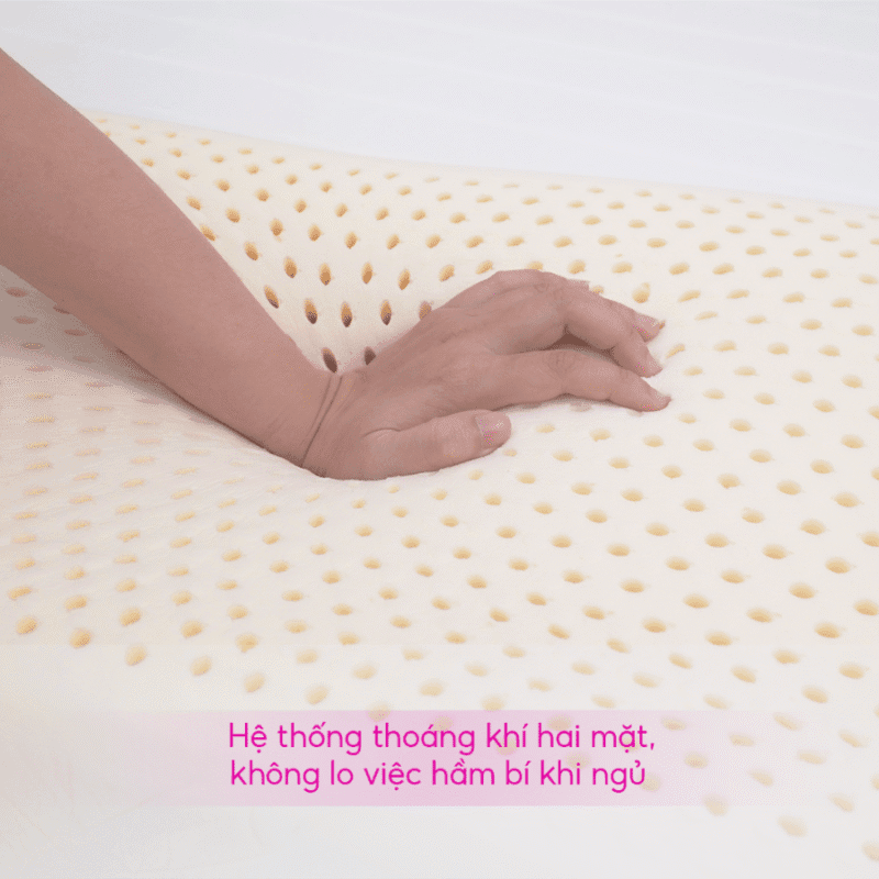 GỐI NẰM LƯỢNG SÓNG CAO SU THIÊN NHIÊN THẮNG LỢI - Ảnh 4