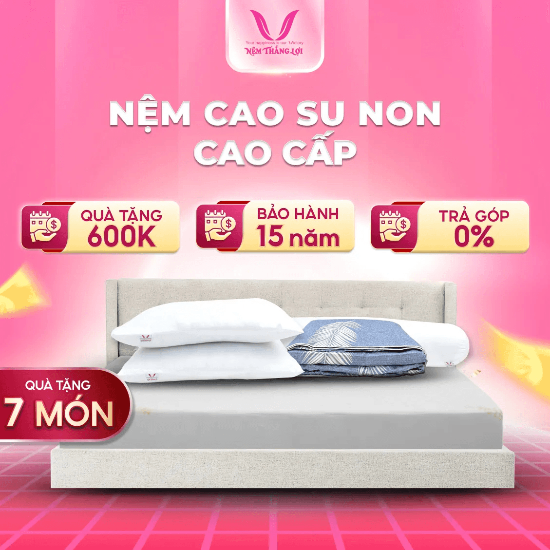 NỆM CAO SU NON CAO CẤP THẮNG LỢI