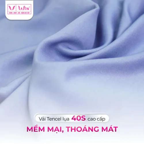 Alternative view of DRAP MỀN 1 MÀU TENCEL LỤA CAO CẤP THẮNG LỢI SUPER WIN