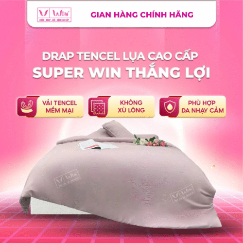DRAP MỀN 1 MÀU TENCEL LỤA CAO CẤP THẮNG LỢI SUPER WIN