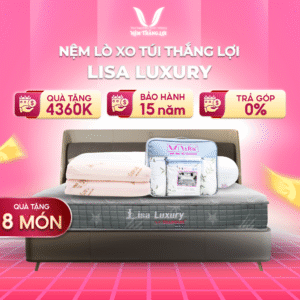 NỆM LÒ XO TÚI ĐỘC LẬP LISA LUXYRY THẮNG LỢI