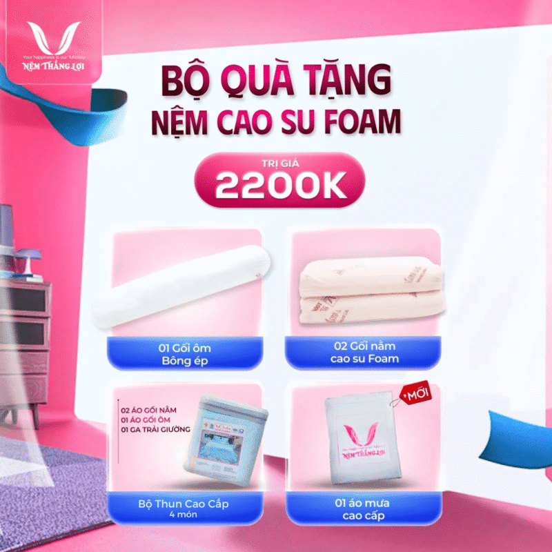 NỆM CAO SU GOLED LATEX THẮNG LỢI - Ảnh 2