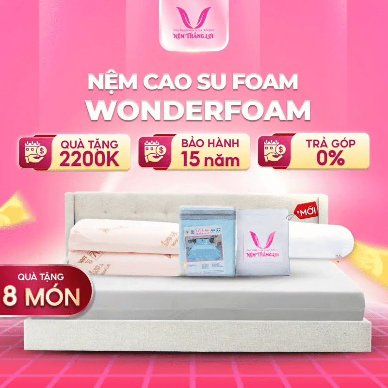 NỆM CAO SU WONDERFOAM THẮNG LỢI