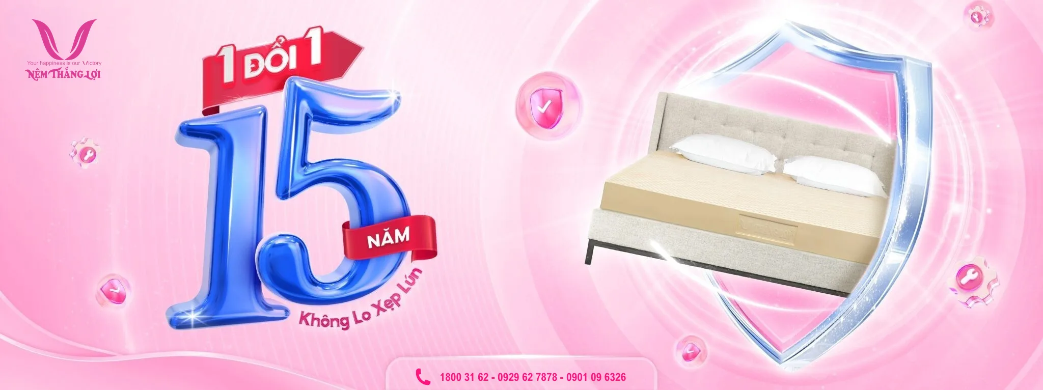 Chính sách bảo hành nệm cao su non Thắng Lợi
