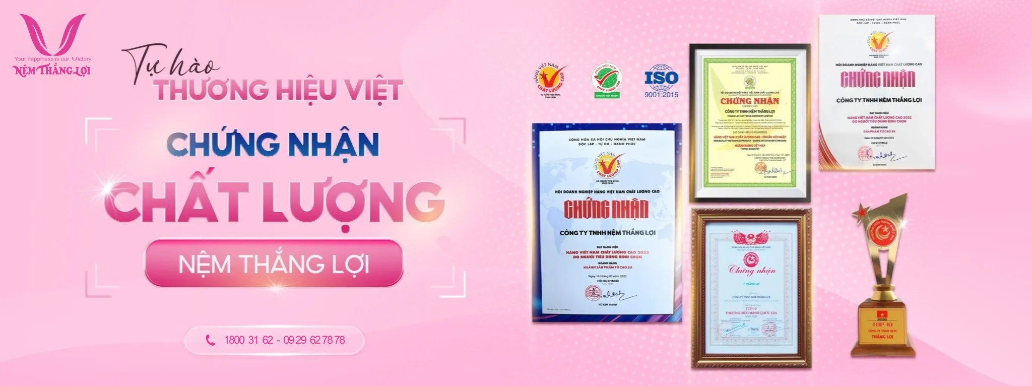 Nệm Thắng Lợi chính hãng thương hiệu nệm uy tín
