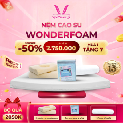 NỆM CAO SU WONDERFOAM THẮNG LỢI