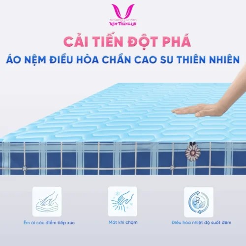 Áo Nệm Điều Hòa Chần Cao Su Thiên Nhiên