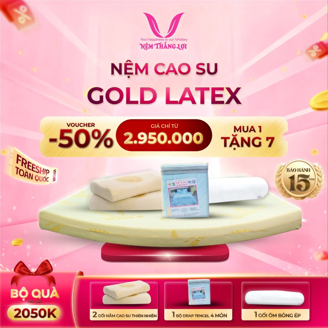 Nệm Cao Su Goled Latex