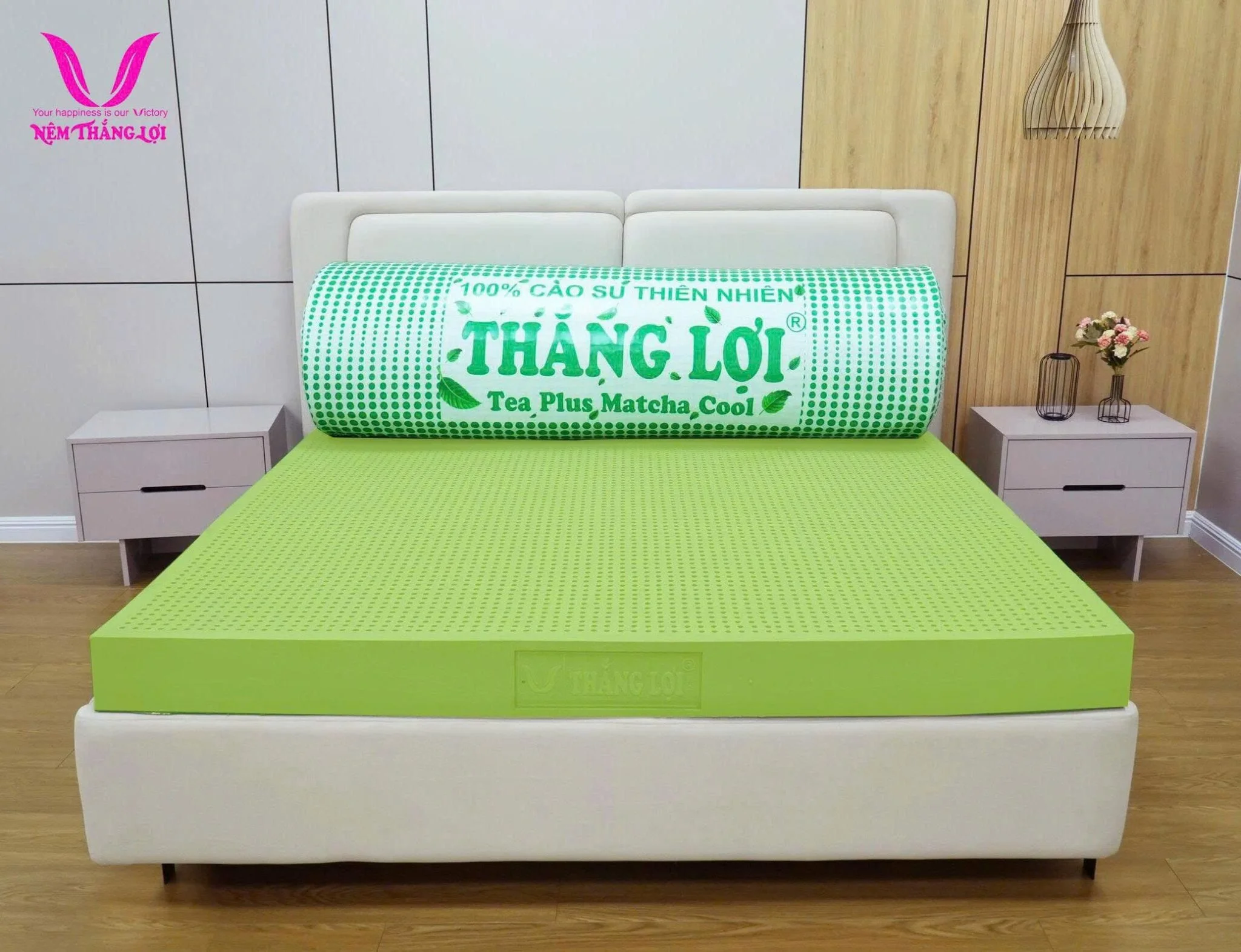 nệm thắng lợi tea blus matcha cool